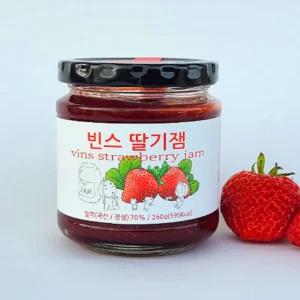 딸기함량 70% 수제잼 빈스 딸기잼 260g
