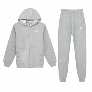 나이키 NSW 클럽 플리스 후드 조거 여성 트레이닝복세트 츄리닝 러닝복 그레이 FD3114-063