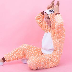 말랑마쥬 루돌프사슴 극세사 동물 수면잠옷 반티