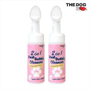 더독 2in1 풋 버블 클렌져 130ml x 2개수분 보습 소독 반려동물 발 세정제 산책용품 외출용품