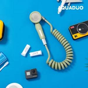 아쿠아듀오 태국 유럽 여행용 필터샤워기 본품 1개 스프링 호스