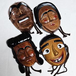 하회탈(소)/ 한국관광기념 공예품 외국인선물 민속 전통 인테리어장식소품 골동품 전통가면