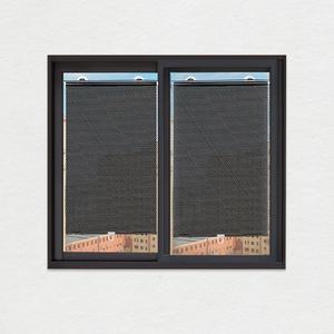 [OFKK022T]롤 블라인드 창문 방염 도트블랙 37X125cm
