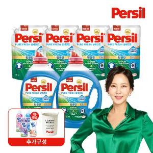 퍼실 NEW 딥클린 실내건조 2.2L*2+1.5L*4+버넬+세탁바구니 (일반드럼 겸용)