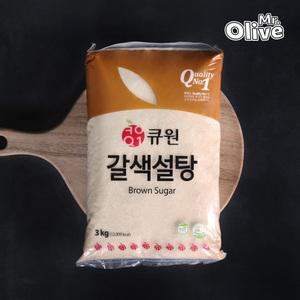 큐원 갈색 설탕 3kg