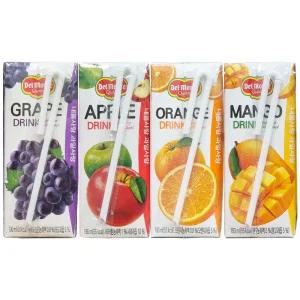델몬트 드링크팩 4종 8개씩 190ml x 32개 사과 포도 망고 오렌지