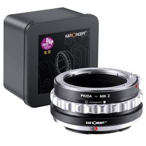K&F 컨셉 렌즈 마운트 어댑터 PK /DA NIK Z 수동 초점 펜탁스 호환 K 마운트(PK /DA) DSLR 렌즈와 호환되는 니콘 카메라 본체