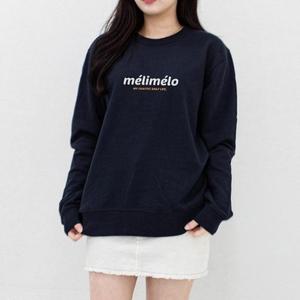 [험블스튜디오] 여성 맨투맨 티셔츠 네이비 오버핏