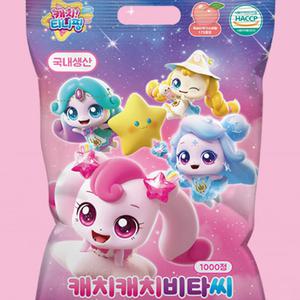캐치티니핑 비타씨 비타민 1000정 어린이 캐릭터 씹어먹는 캔디 복숭아맛