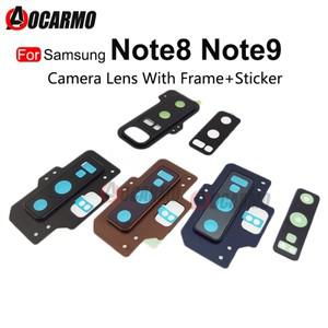 삼성호환 갤럭시 호환 노트 8 9 Note8 후면 카메라 유리 렌즈(뒷면 커버 프레임 홀더 및 스티커 교체 부품