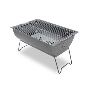 3~4인 BBQ 바베큐 그릴 접이식 사각 좌식형(M) 화로대 석쇠 숯불 캠핑용품 YJ289