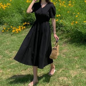 다이앤 핀턱 셔링 브이넥 랩 원피스 여름 여성 롱원피스 데이트룩