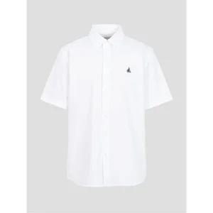 빈폴 BEANPOLE MEN 옥스퍼드 솔리드 반소매 셔츠 화이트 BC5565C301 341488