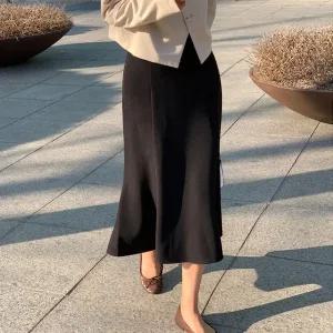 스톤 머메이드 스커트 봄 여성 데일리룩 데이트룩 단정룩 하객룩