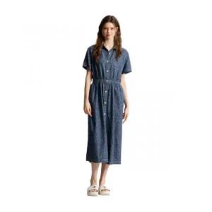 타미힐피거 TOMMY HILFIGER JEANS 맥시 린넨 블렌드 셔츠 드레스 (T32F1WOP35TWT21A5) T32F1WOP35TWT21A5 4