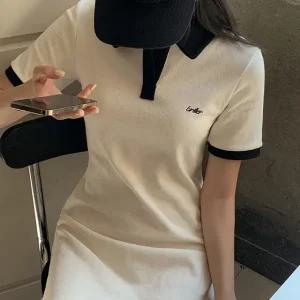 폴코 코튼 피케 원피스 여름 여성 데일리룩 데이트룩