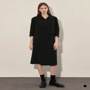 [올리비아로렌] 레이어드 스티치 원피스VOCOA4F7341