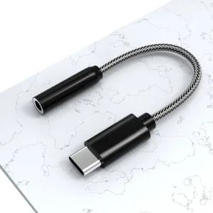 C타입toDC3.5mm32bit 384kHzDAC내장오디오변환케이블이어폰선 젠더 C젠더 C이어폰 C형 C케이블