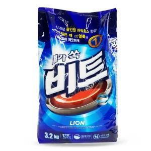 가루형 비트 올인원 빨래 세제 파워효소 3.2kg 세탁 섬유유연제 중성 드럼 세탁 기 속옷 세제 캡슐