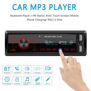 카 라디오 오디오 블루투스 우퍼 리시버 AUX 동글 1 DIN 자동차 스테레오 MP3 플레이어 FM 수신기 AUX-in