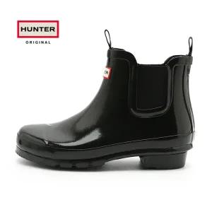 [헌터]헌터 주니어 글로스 첼시 레인부츠 숏 블랙 (JFS6000RGL-BLACK)