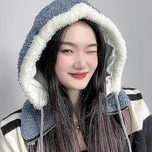 [RGO41983]블루 넥워머 후드 겨울 후드 기모 골프 방한