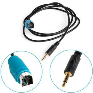 ALPINE KCE-236B 풀 스피드 MP3 3.5mm Aux 케이블 연결 라인 잭 오디오 어댑터 iPhone 호환 6S Plus For iP