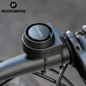 ROCKBROS 자전거 벨 Type-C 진동 도난 방지 전기 알람 경적 무선 원격 제어 보안 시스템