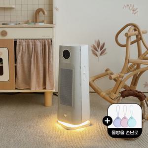 온풍기 PTC 미니 히터 난로+물방울 양면발열 손난로 보조배터리 세트