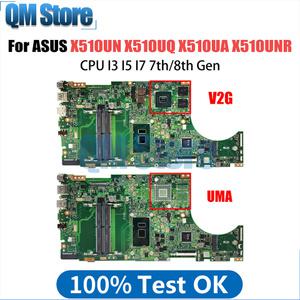 X510UN 노트북 메인보드 ASUS X510UQ X510UA X510UNR X510UF F510U VM510UA X510UR S510UN S5100U I3