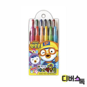 [디버스톡] 지구화학 뽀로로 미니색연필 12색