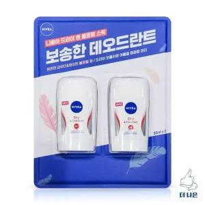 니베아 데오드란트 스틱 드라이 콤포트 50ml x 2입