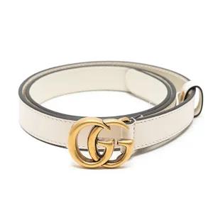 [GUCCI]  여성 마몬트 더블 G 버클 벨트 409417-AP00T-9022