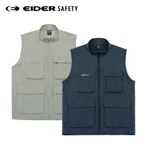 조끼 아이더 SAFETY VE-S2442 춘하 작업조끼 경량 등판망사 여름 멀티포켓 근무복 워크웨어