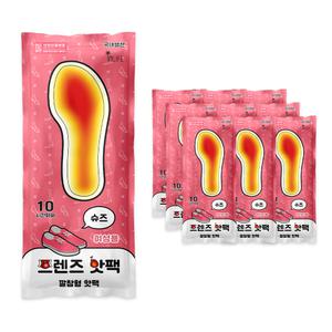 인라이프 프렌즈 여성용 깔창 핫팩 2개입 10개 세트 캠핑 휴대용 대용량 차박 핫팩