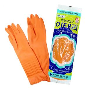국산 고무장갑 (대 10개) 매직크린 이태리 고무장갑 김장 설거지