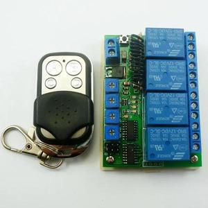 433.92M 무선 컨트롤러 타이머 지연 릴레이 RF 스위치 EV1527 ASK OOK 리모컨 RF22A04 x 1 CJ003 DC12V 4C