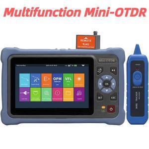 다기능 100KM 미니 OTDR 광 시간 영역 반사계, VFL OLS OPM 이벤트 맵 이더넷 케이블 테스터, 1310, 26, 24