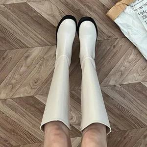 워커 통굽 워커부츠 롱구두 발목구두 첼시부츠 가을-WFFN501