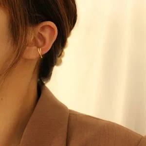 데일리 슬림 귀걸이 심플 더블 라인 이어커프 패션-WFG0YJ8