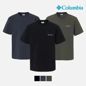 컬럼비아 *25년신상품 유니 심플 우븐 반팔 티셔츠 C62-YUD603 304308