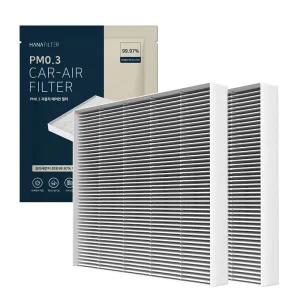 [호환] 1+1 하나필터 그랑 콜레오스 PM0.3 초미세먼지 차량용 자동차 에어컨 필터 HCF-49