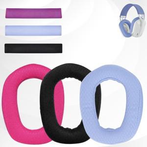 소프트폼 마이크 커버 G435 Bluetooth 무선 게임용 헤드셋 이어패드 이어머프 헤드폰 메시 패브릭용 교체