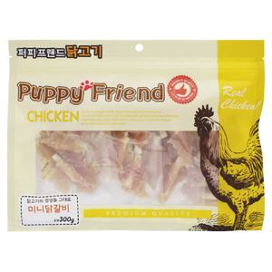 퍼피프랜드 강아지 사사미 치킨간식 미니 닭갈비 300g