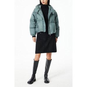 [롯데백화점]지컷 스트링 후드 숏 다운 구스 패딩(7254417110)
