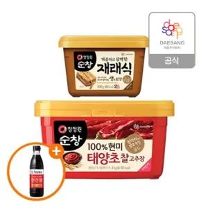 청정원 순창 (현미)찰고추장2kg+재래식 생된장500g+(증정)진간장500ml