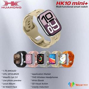HK10 미니  AMOLED 스마트 시계 1GB ROM Sersies 10 블루투스 남성 41mm 로컬 음악 녹음 Smartwatch 앨범