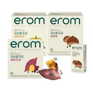 이롬 국산콩두유 구황작물 3총사 (밤+고구마+단호박 / 각 190ml x 16팩)