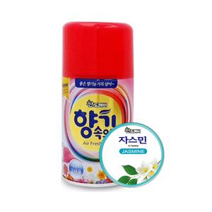 산도깨비 향기속으로 290ml 자스민향 자동 분사기 실내 리필 방향제