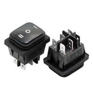 방수 커버로 밀폐형 로커 스위치, 6 핀 ON OFF DPST 16A, 250V, T85, IP67, KC4, 16a, 250V
